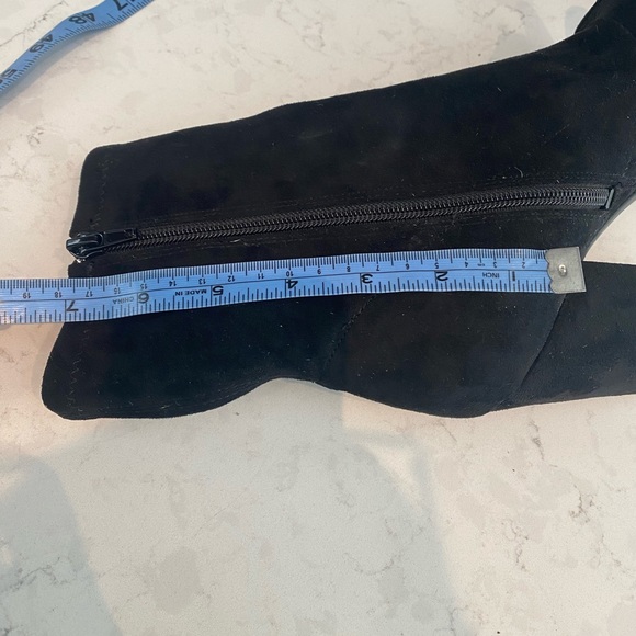 Guess Open Toe Suede Ankle Boots - Picture 8 of 10